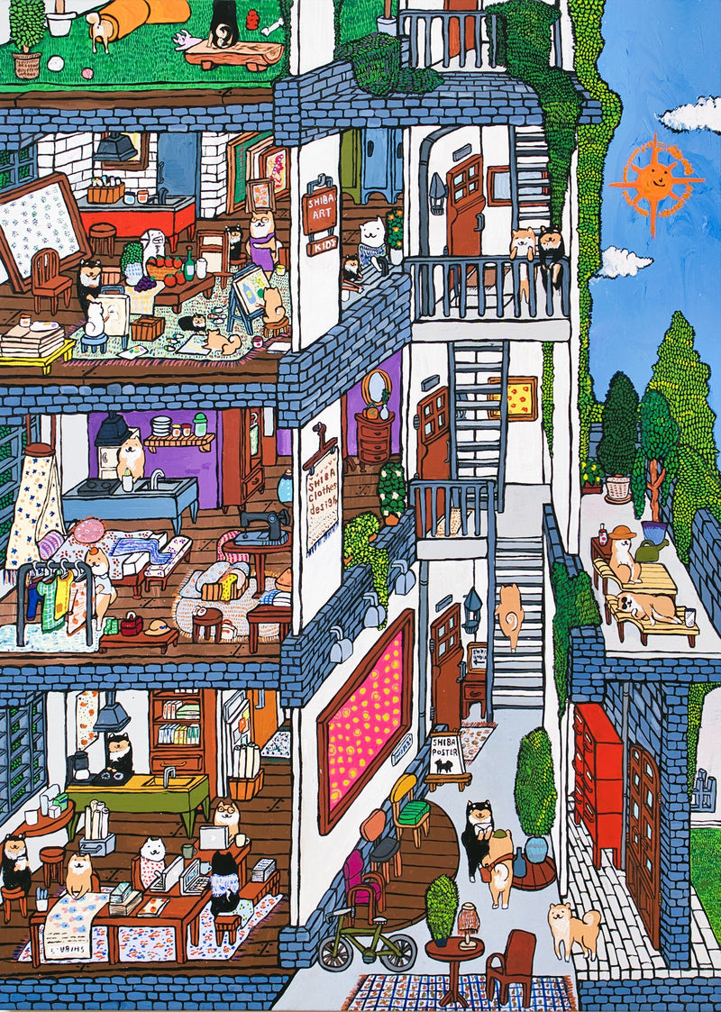26匹の柴犬が集まる集合住宅「SHIBA GARDEN APARTMENT 」
