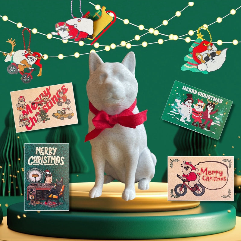 クリスマスに柴犬アートを贈ろう！