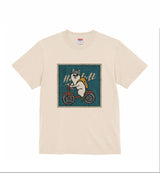 【Tシャツ】自転車で出勤するGAFA柴犬（2種類）