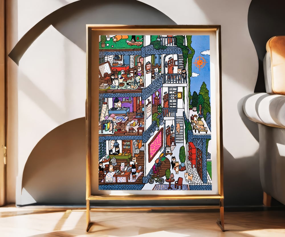 【A3ポスター】SHIBA GARDEN APARTMENT （シバ ガーデン アパートメント）