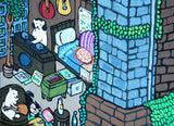 【原画：40号】SHIBA APARTMENT ［Shiba  Apartment］