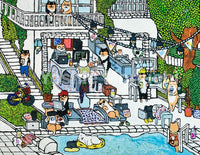【原画】 シリコンバレーの柴犬達　（  Shiba Inu dogs working in Silicon Valley）