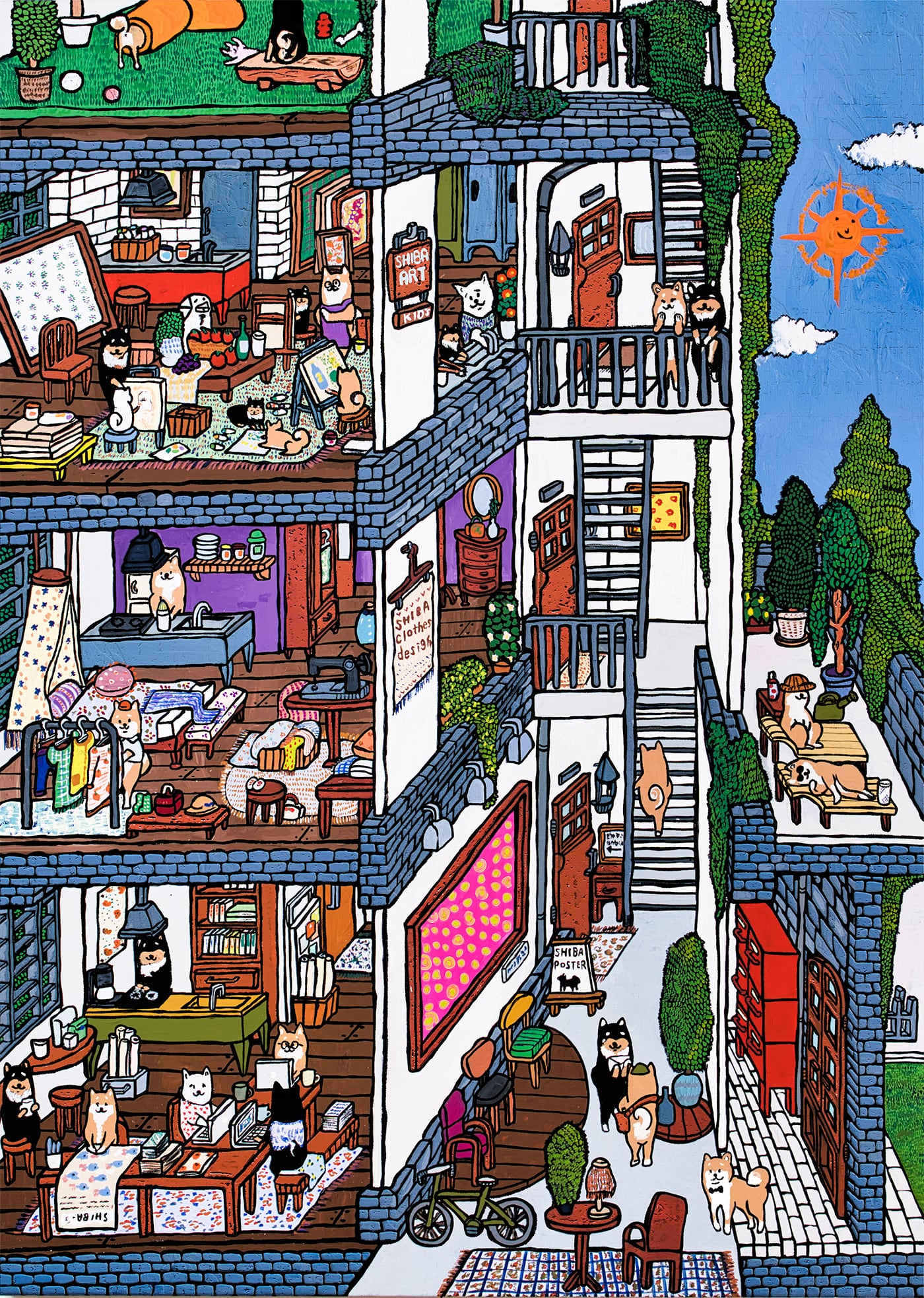 【A3ポスター】SHIBA GARDEN APARTMENT （シバ ガーデン アパートメント）