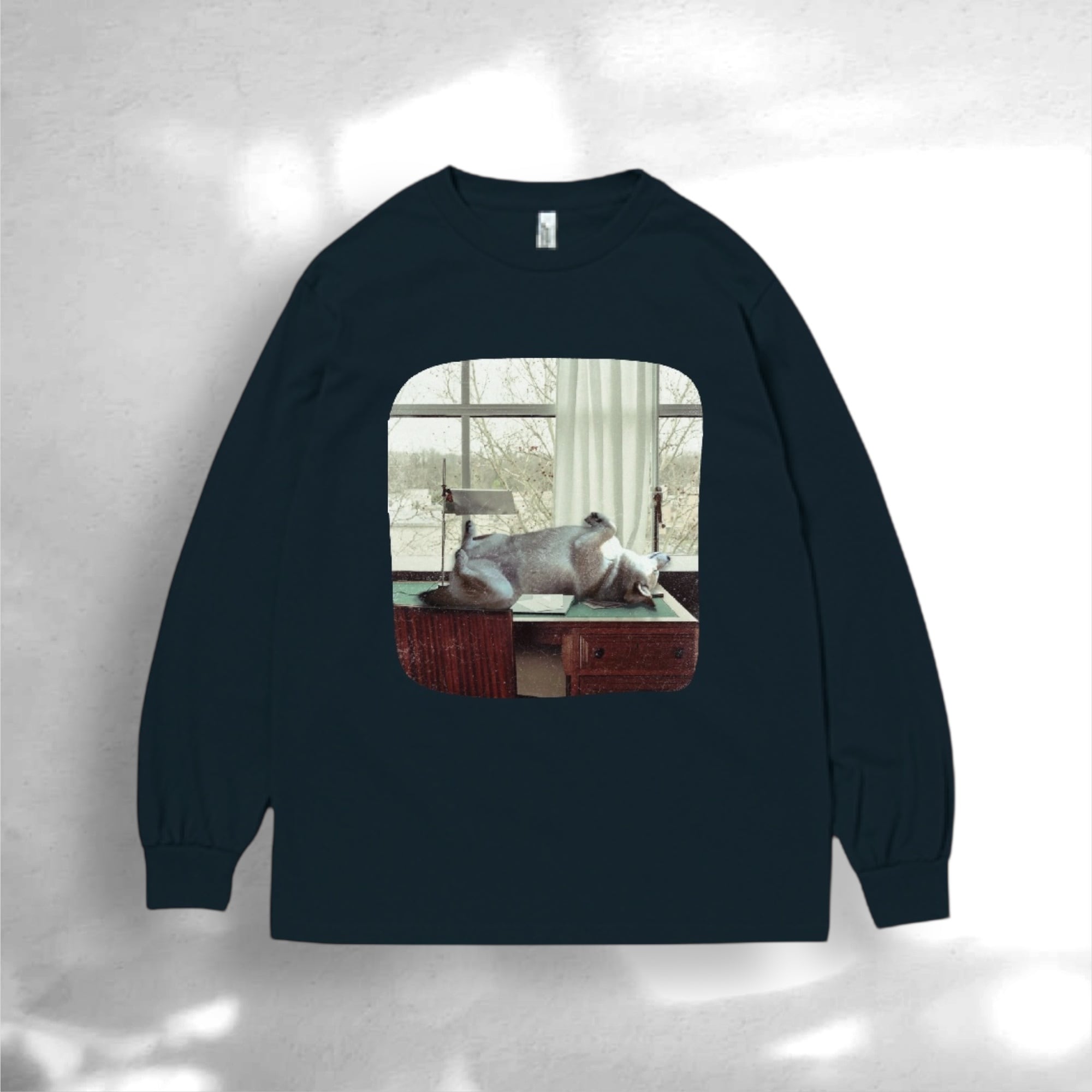 【Tシャツ&スエット】classical へそ天　SHIBA DOG