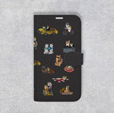 【スマホケース】柴犬オールスターのiPhoneカバーケース（手帳＆ハードカバー）