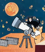【原画：6号】shiba approaching the moon