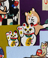 【原画：3号】古道具屋の柴犬達(Shiba dogs at an antique shop)