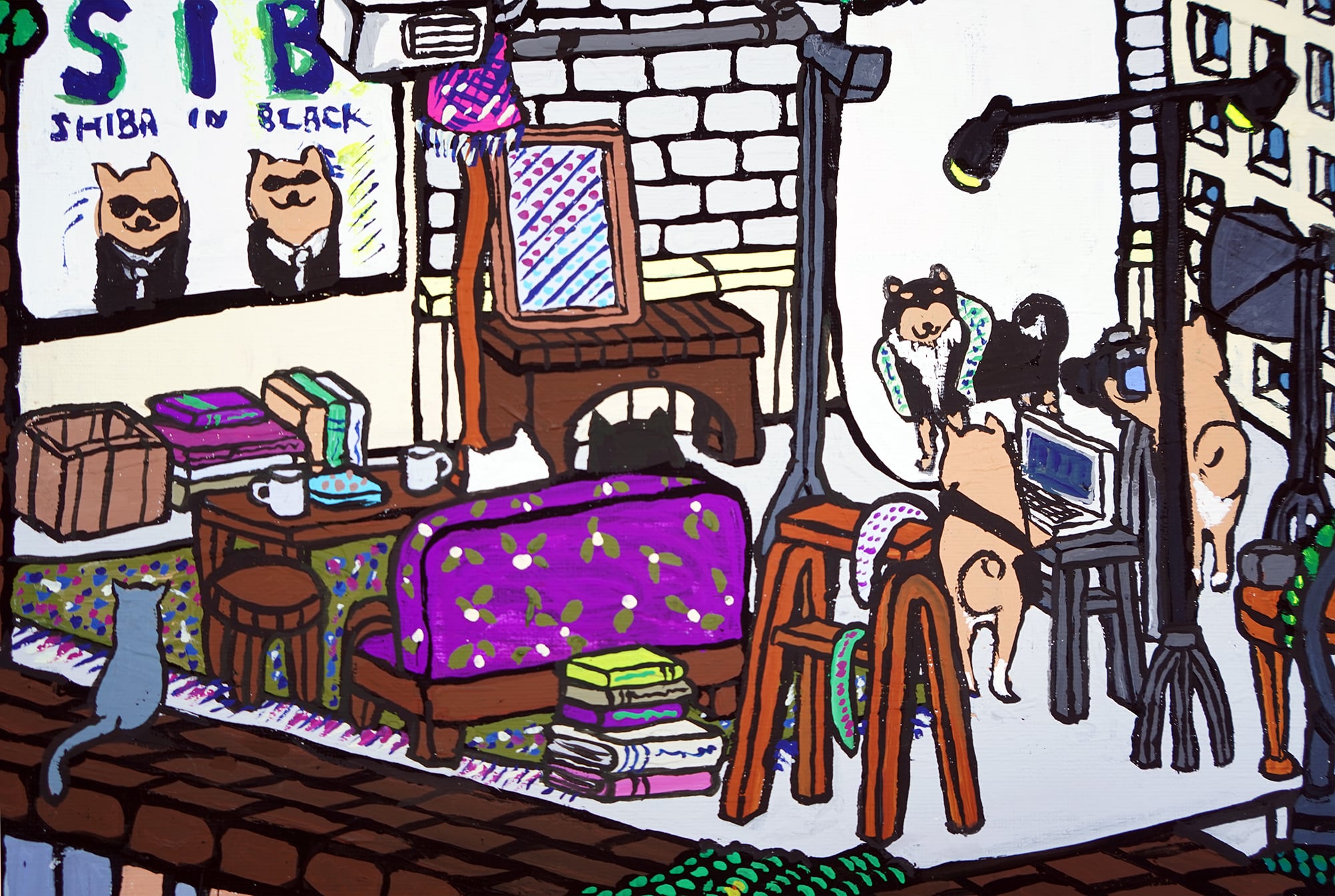 【原画：40号】SHIBA APARTMENT ［Shiba  Apartment］