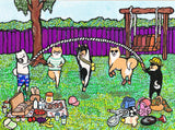 【原画：4号】skipping柴［ skipping Shiba dog］