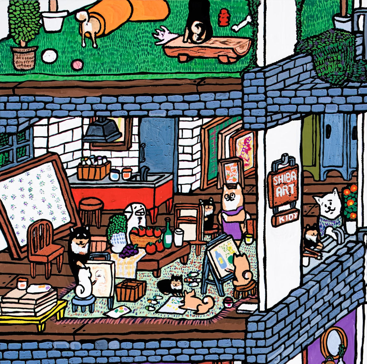 【A3ポスター】SHIBA GARDEN APARTMENT （シバ ガーデン アパートメント）