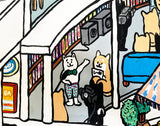 【原画：40号】 スタートアップな柴犬達（ Startup and Shiba dog）