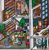 【原画：60号】サーバールームと柴犬（Server room and Shiba Inu dogs）
