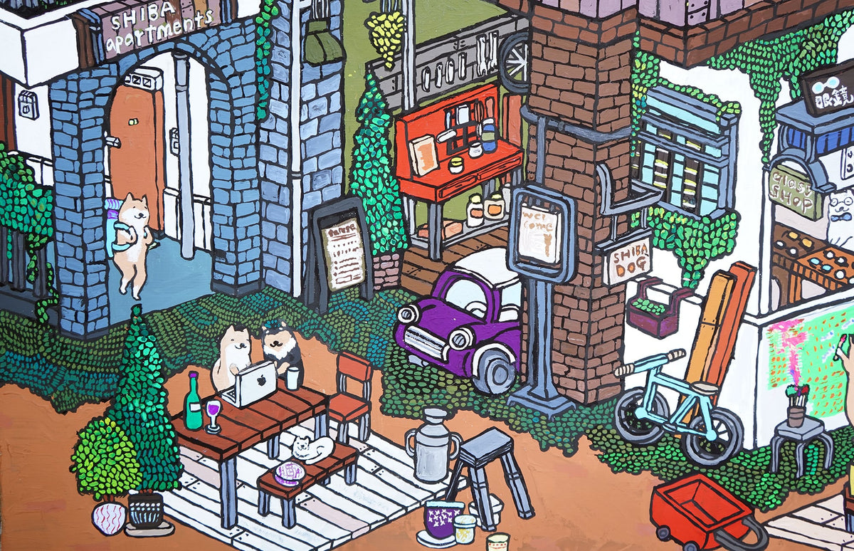 【原画：40号】SHIBA APARTMENT ［Shiba  Apartment］