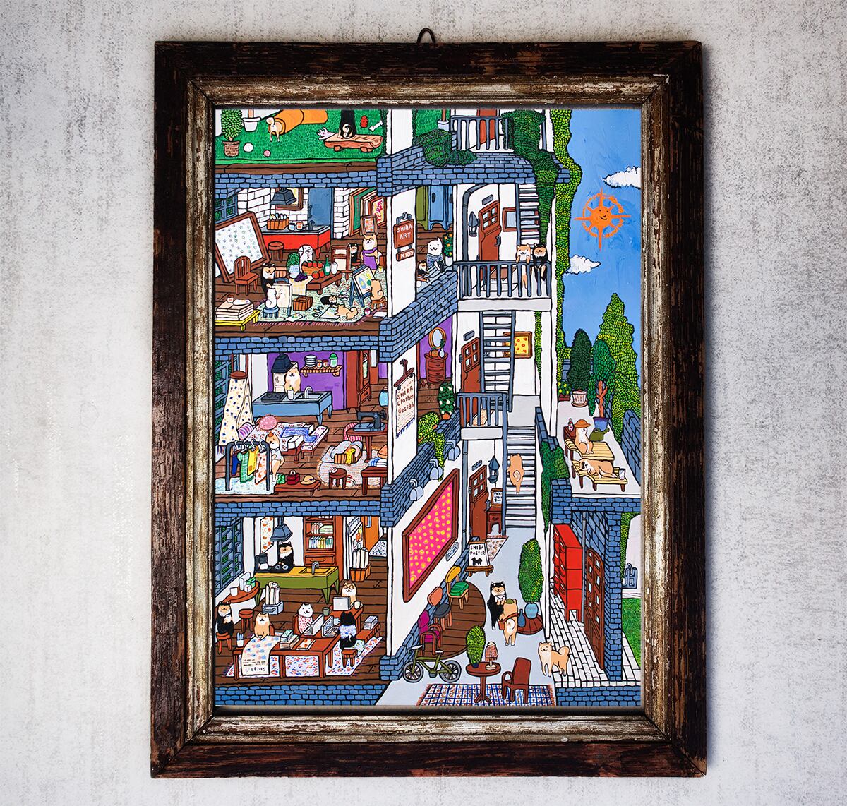 【原画：30号】SHIBA GARDEN APARTMENT