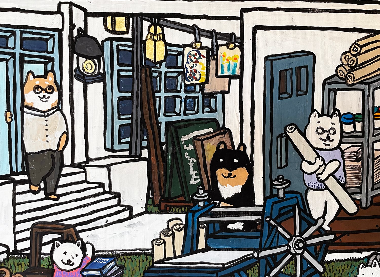 【原画：20号】つくるしばのアトリエ（Creator Shiba Inu's atelier）