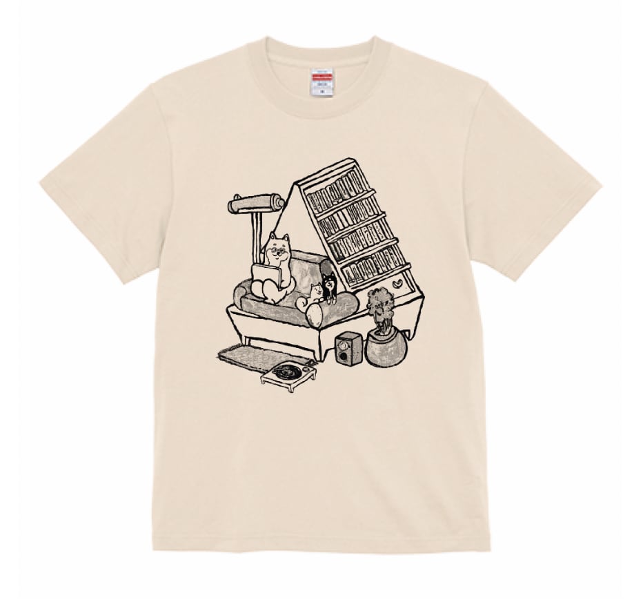 【Tシャツ】学ぶ柴犬（3種類）