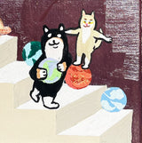 【原画：6号】shiba approaching the moon