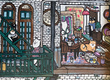 【原画：20号】From the window of the garden apartment.