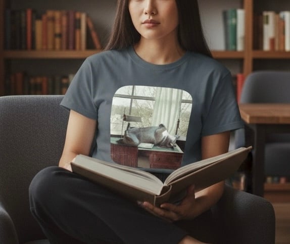 【Tシャツ&スエット】classical へそ天　SHIBA DOG