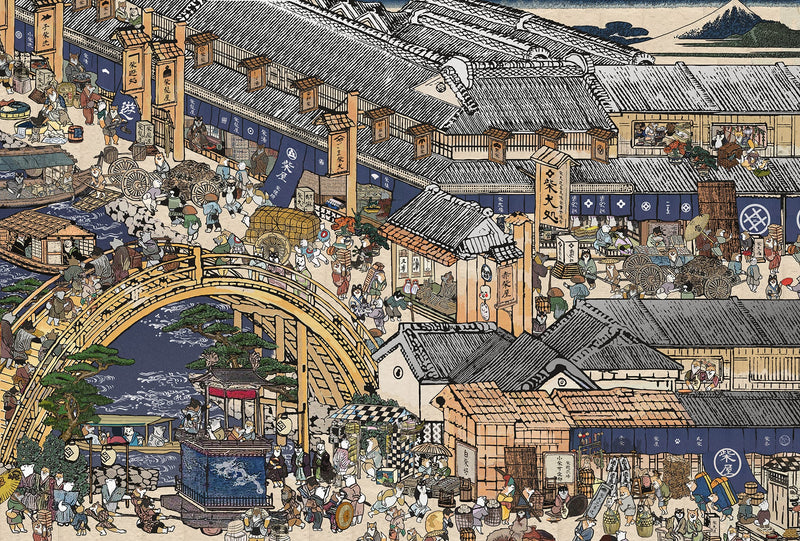 【キャンバスアート】 江戸の柴犬達（Shiba Inu dogs of the Edo period）