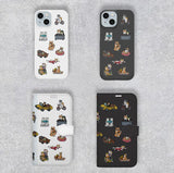【スマホケース】柴犬オールスターのiPhoneカバーケース（手帳＆ハードカバー）