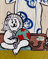 【原画：3号】古道具屋の柴犬達(Shiba dogs at an antique shop)