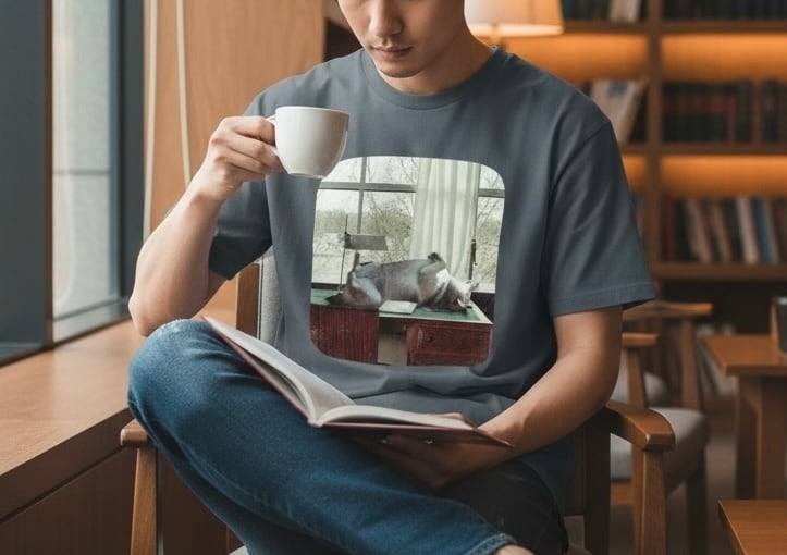 【Tシャツ&スエット】classical へそ天　SHIBA DOG