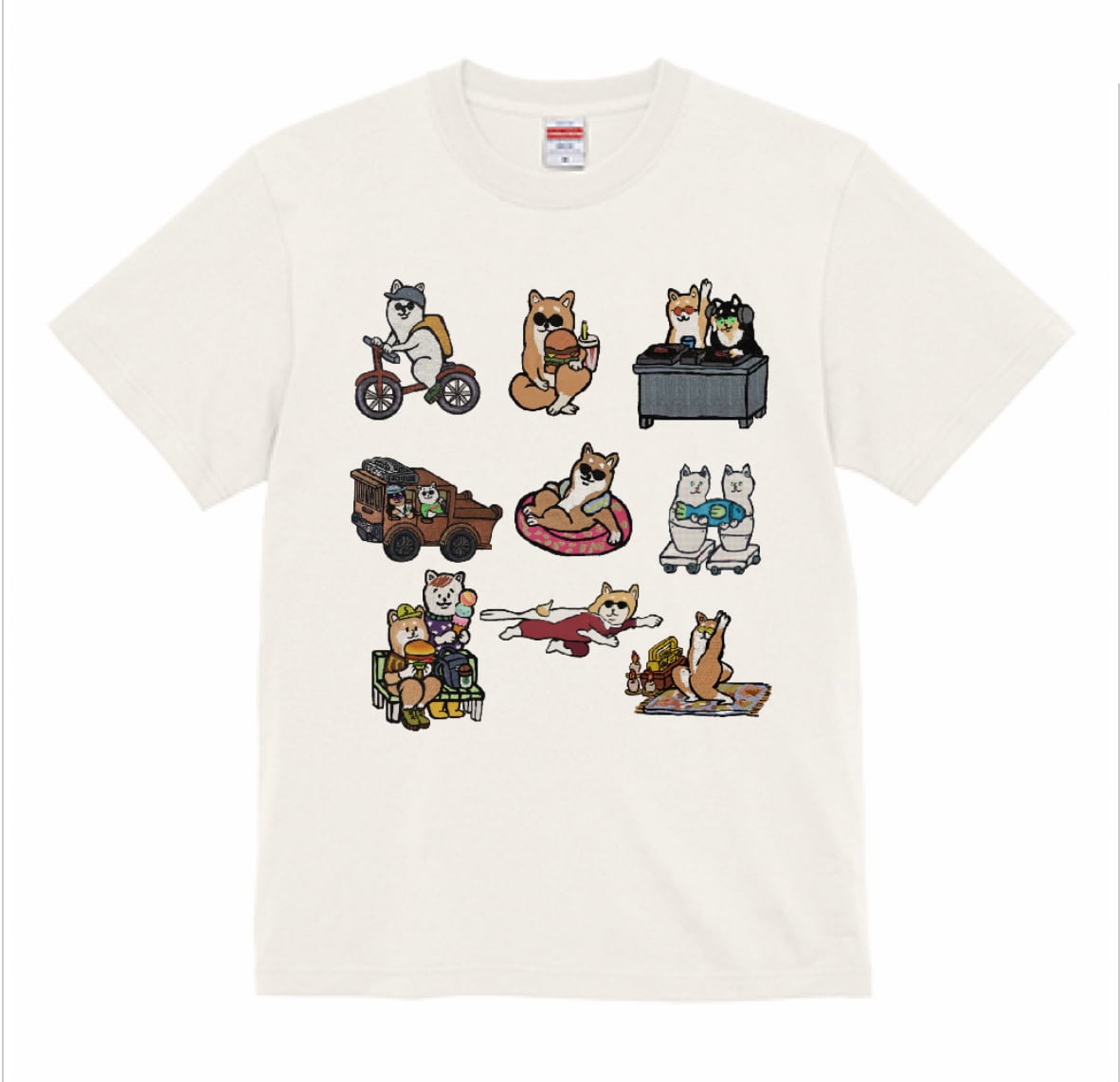 【Tシャツ】柴犬オールスターズTシャツ（3種類）