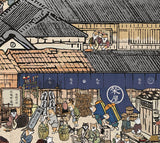 【キャンバスアート】 江戸の柴犬達（Shiba Inu dogs of the Edo period）
