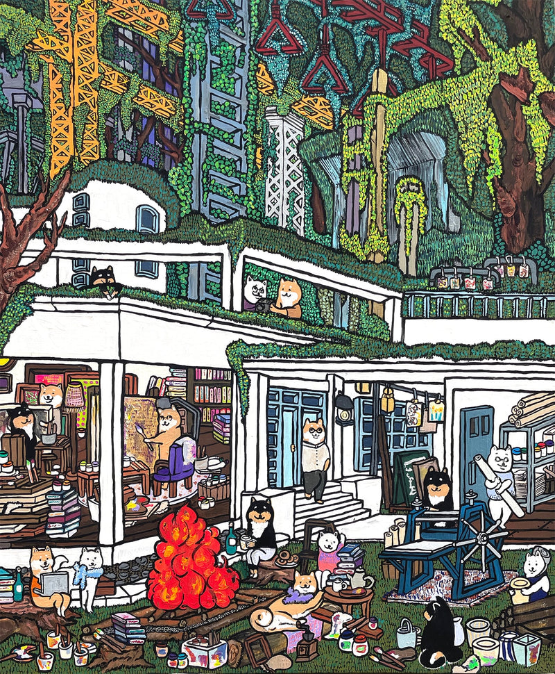 【原画：20号】つくるしばのアトリエ（Creator Shiba Inu's atelier）