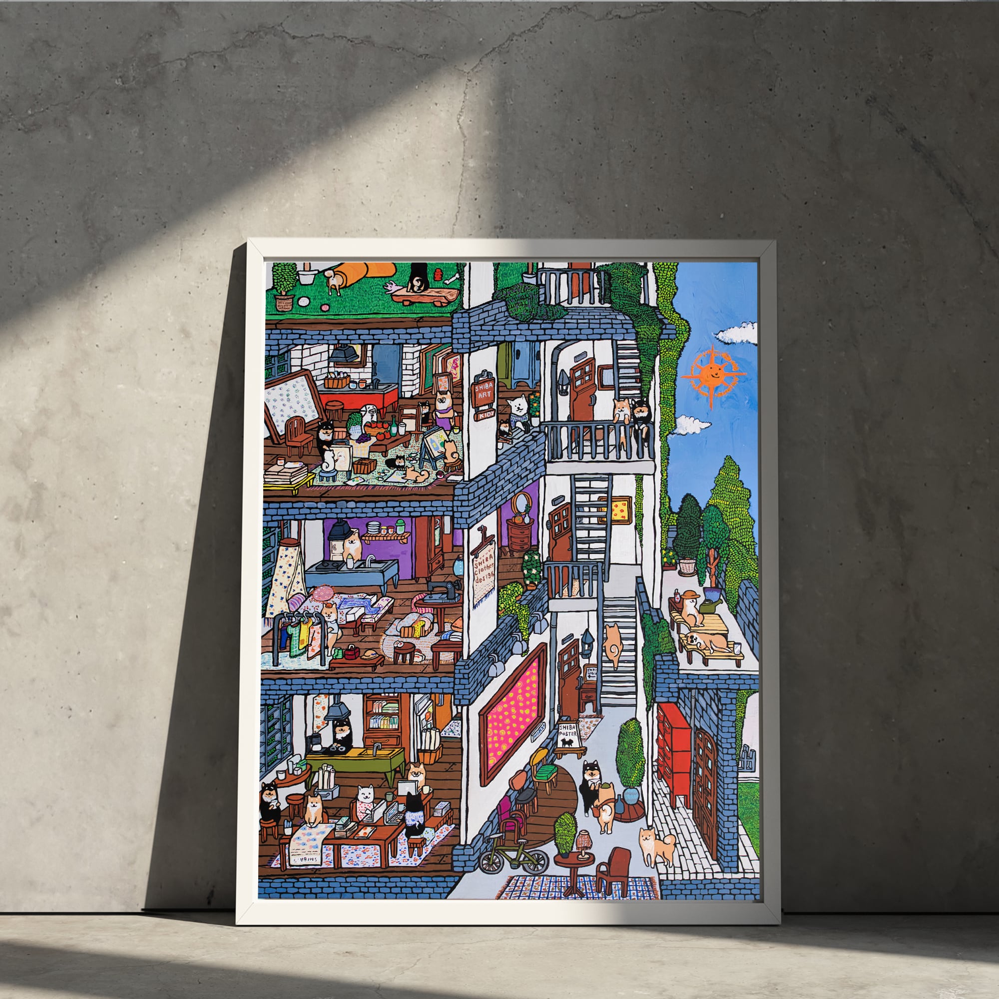 【A3ポスター】SHIBA GARDEN APARTMENT （シバ ガーデン アパートメント）