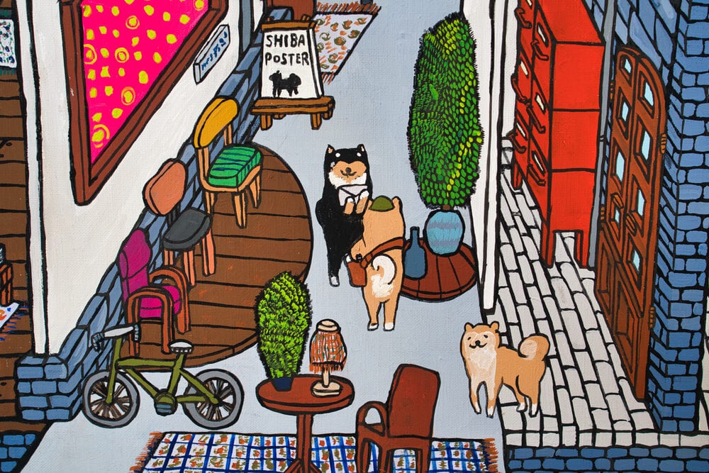 【原画：30号】SHIBA GARDEN APARTMENT
