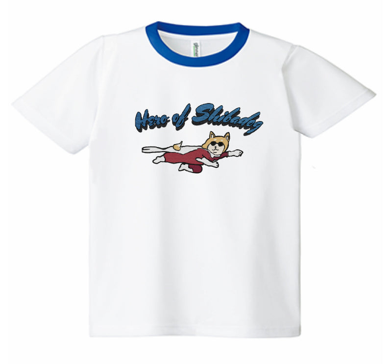 【Tシャツ】ヒーロー柴犬（3種類・吸水＆ドライメッシュ素材）