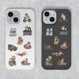【スマホケース】柴犬オールスターのiPhoneカバーケース（手帳＆ハードカバー）