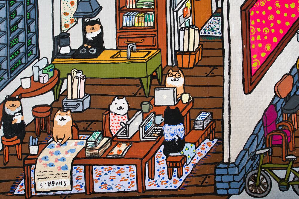 【原画：30号】SHIBA GARDEN APARTMENT
