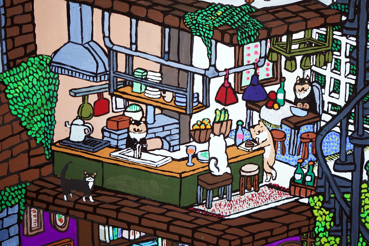 【原画：40号】SHIBA APARTMENT ［Shiba  Apartment］