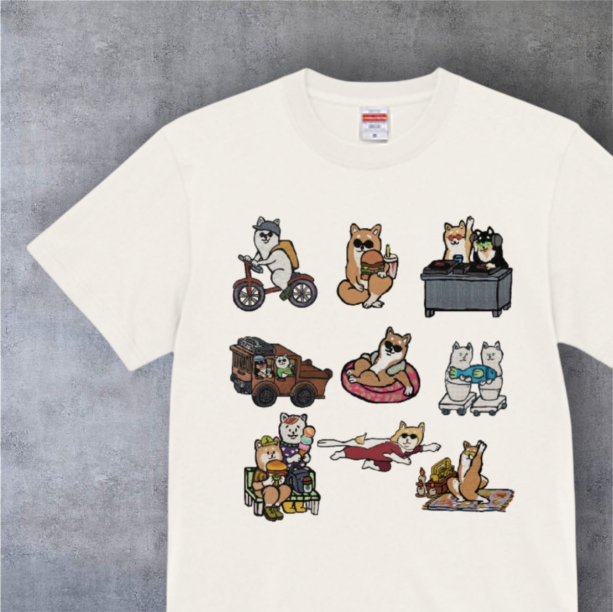【Tシャツ】柴犬オールスターズTシャツ（3種類）