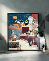【原画：6号】shiba approaching the moon