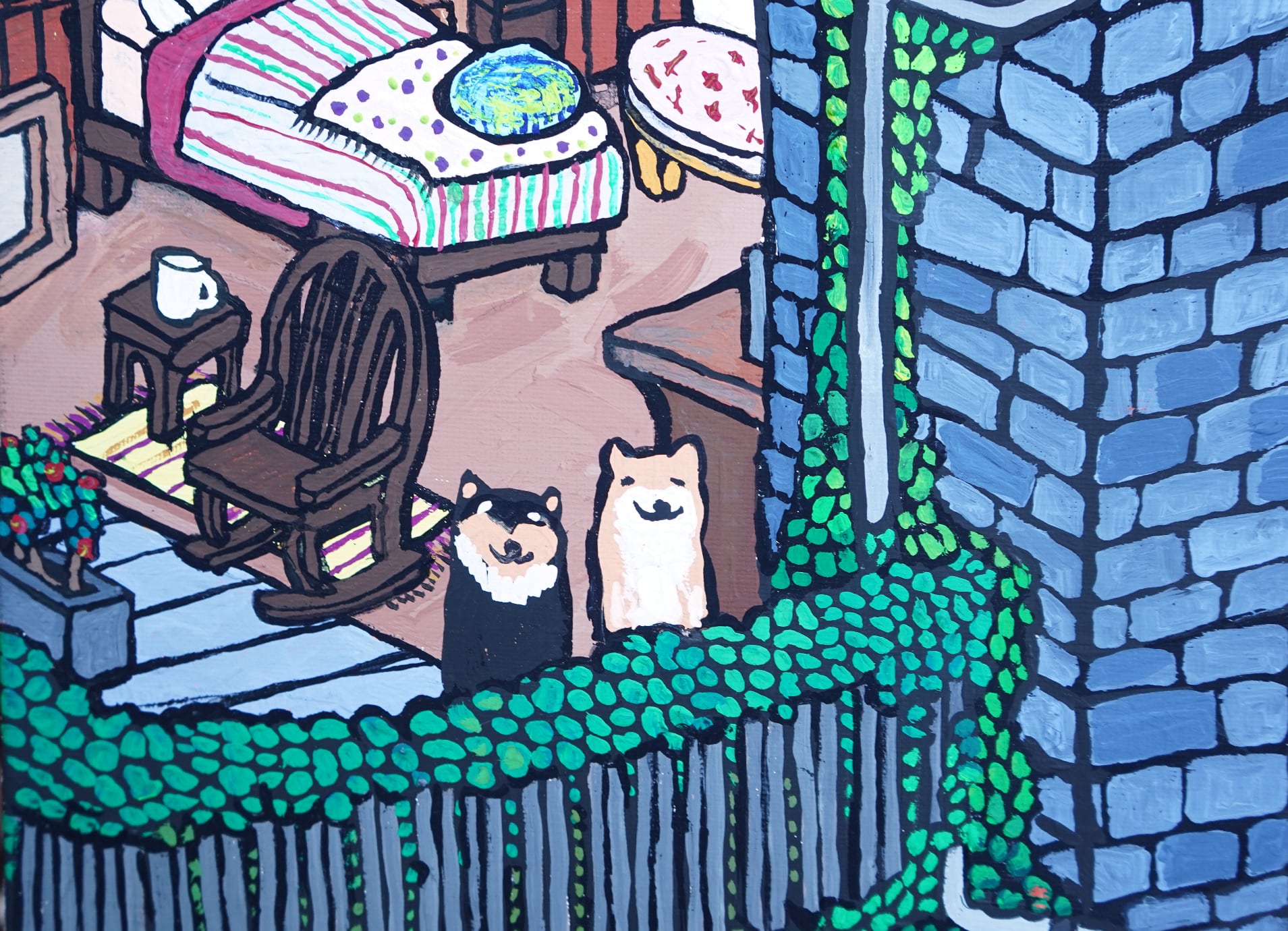 【原画：40号】SHIBA APARTMENT ［Shiba  Apartment］