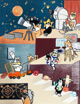 【原画：6号】shiba approaching the moon