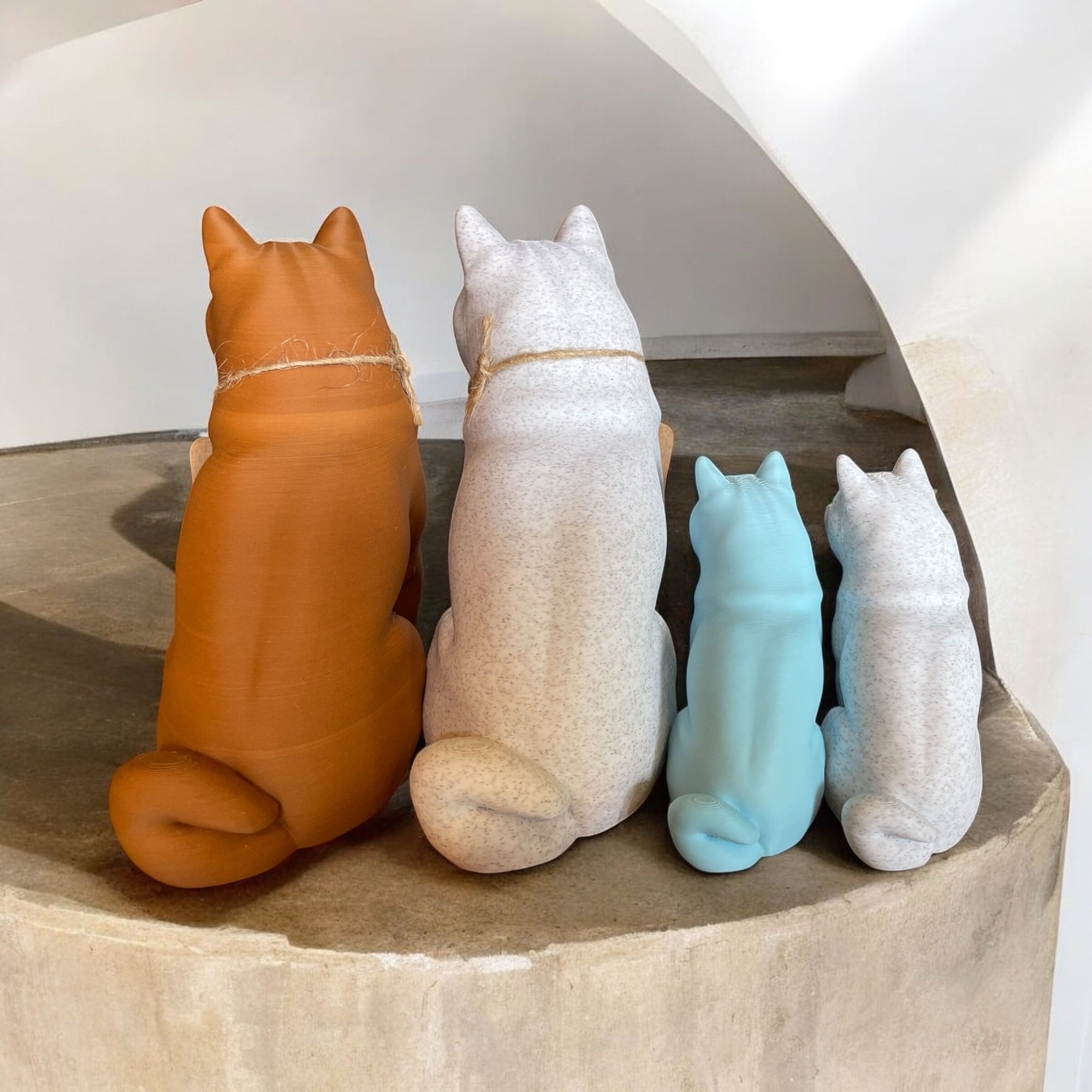 【オブジェ】リアルな柴犬のアートオブジェ